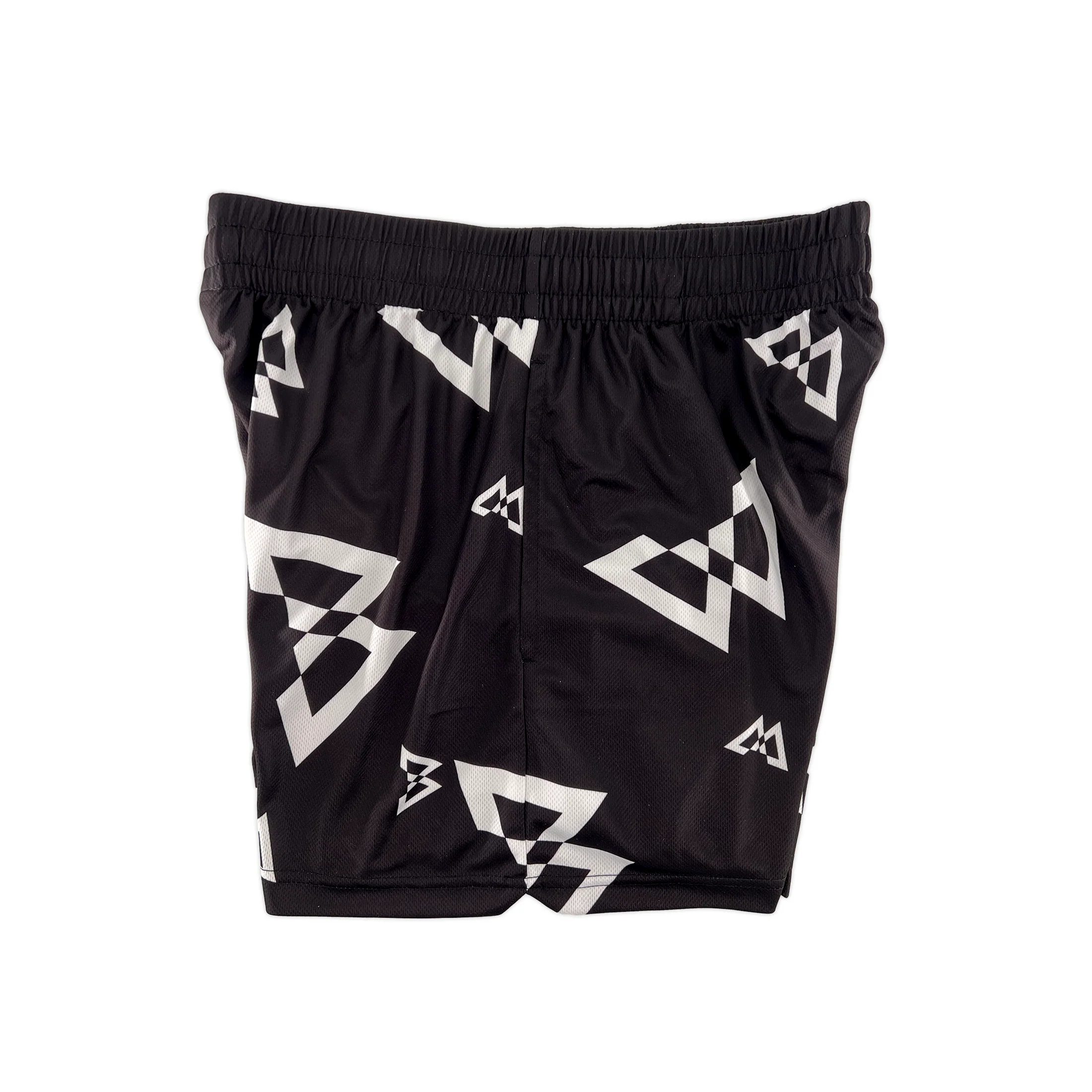 Beastmode Canvas Print Shorts (Black/White) - Image 4