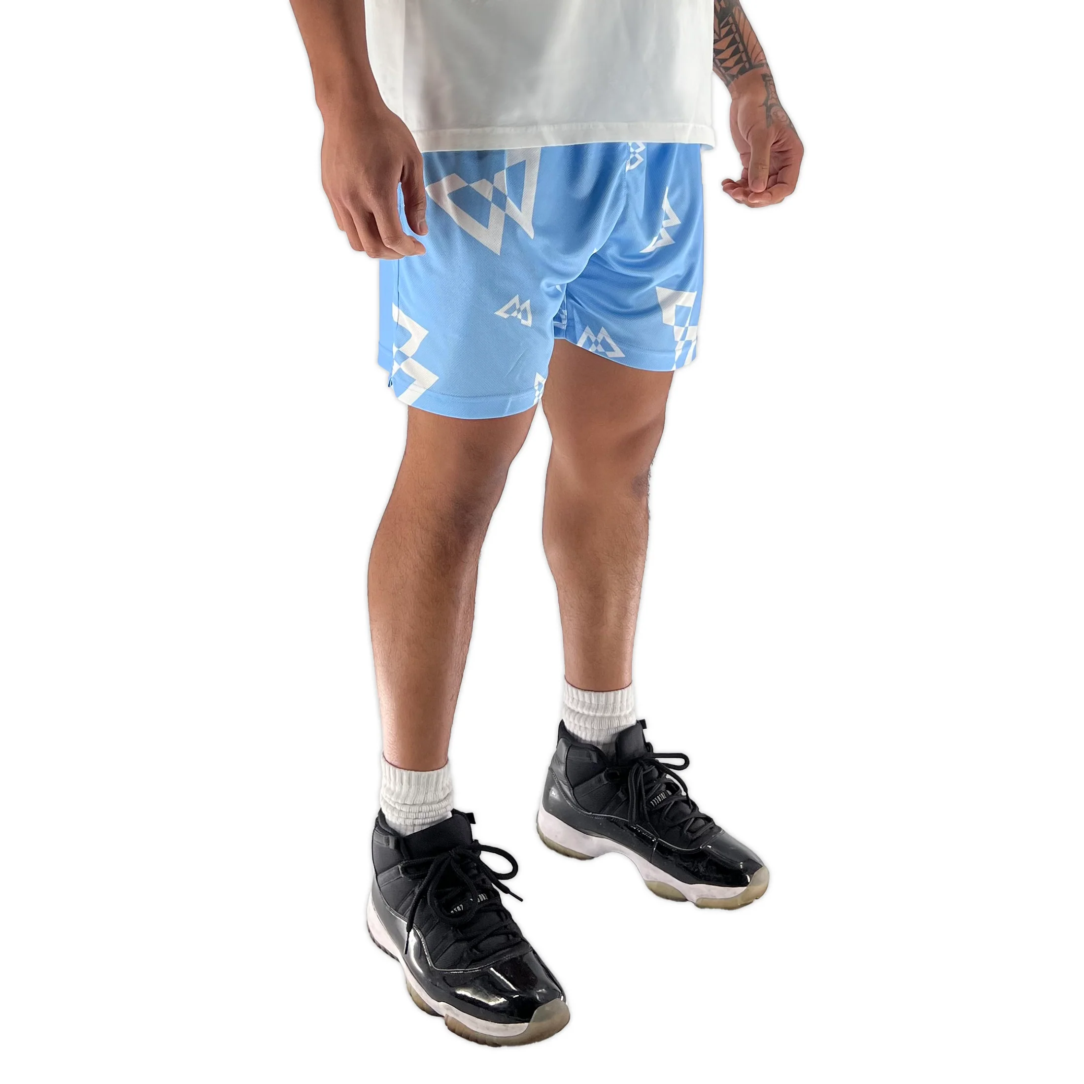 Beastmode Canvas Print Shorts (Carolina/White) - Image 6