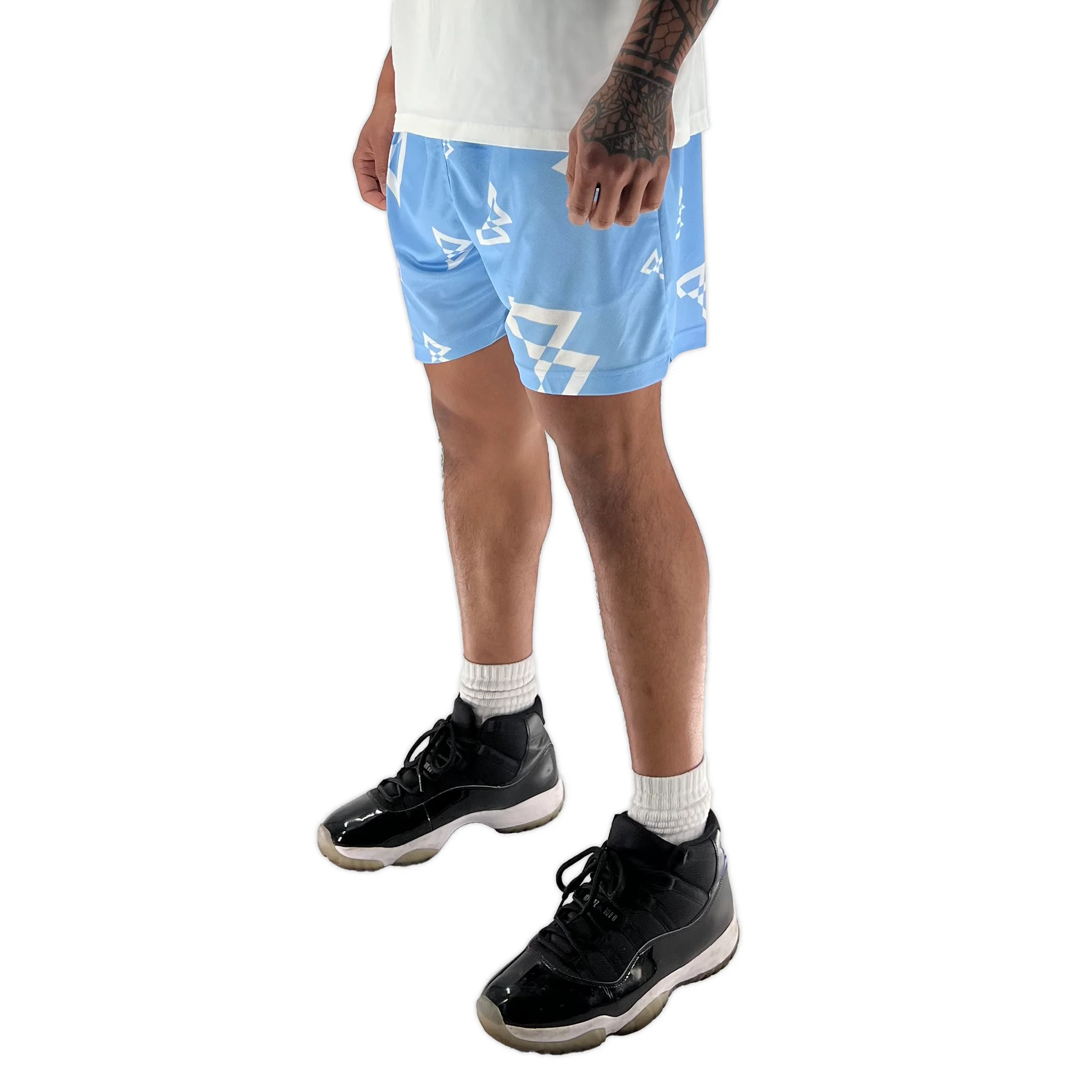 Beastmode Canvas Print Shorts (Carolina/White) - Image 7