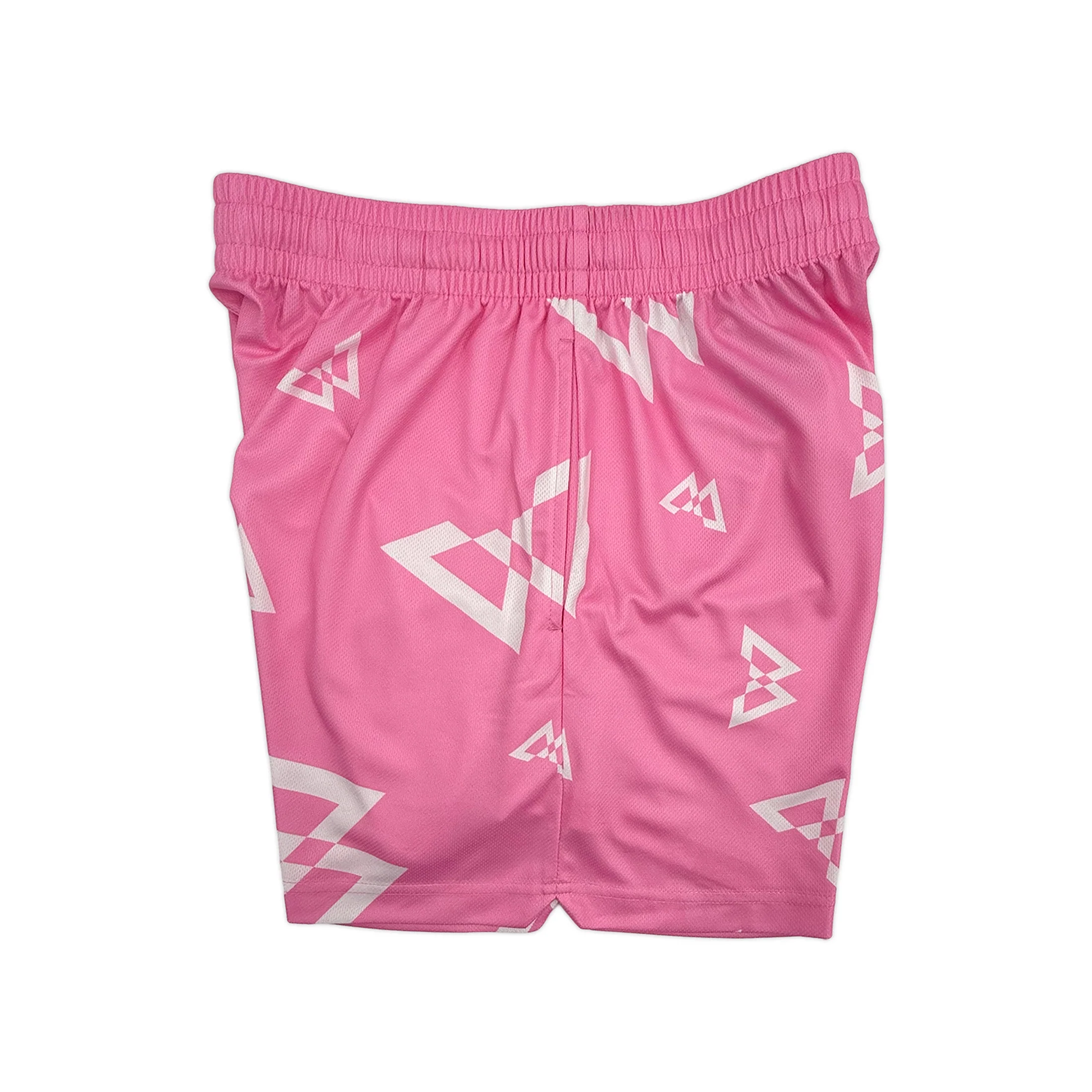 Beastmode Canvas Print Shorts (Pink/White) - Image 3