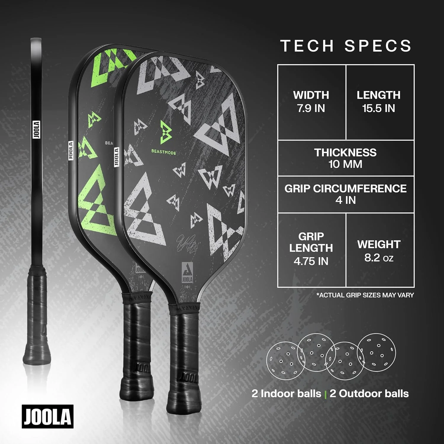 Beastmode x JOOLA Essentials Pickleball Paddle Set - Image 3