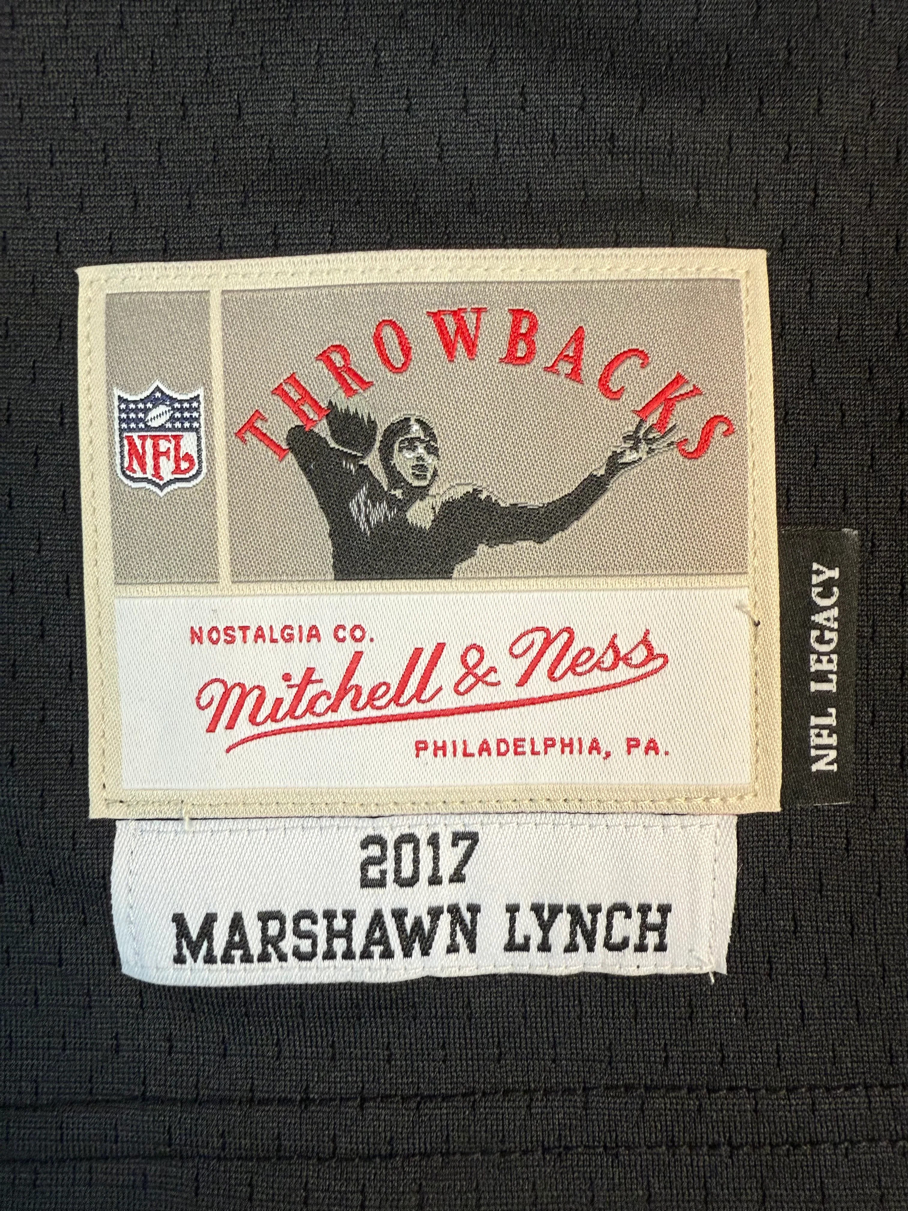 Mitchell & Ness Marshawn Lynch Oakland Raiders 2017 Legacy Player Jersey - Image 3